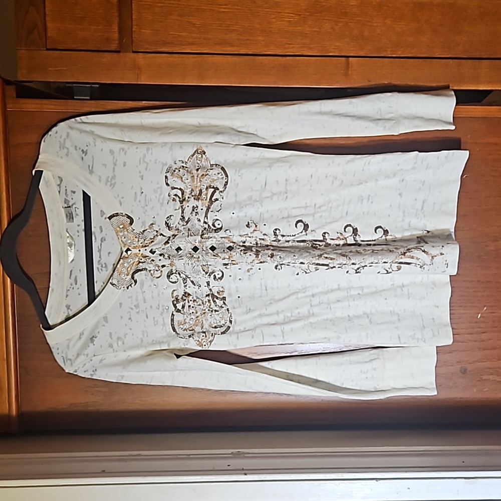 Long sleeve cotton shirt L